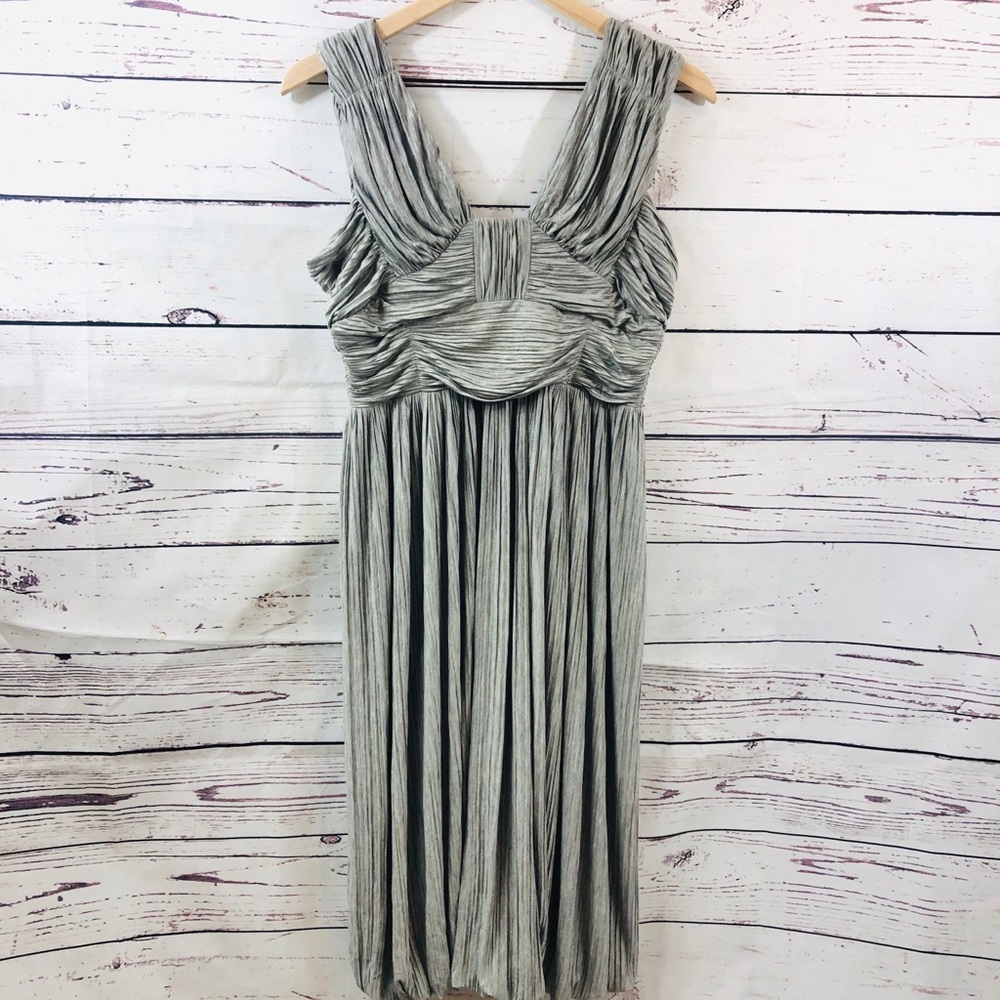 BURBERRY Plisse Sleeveless Midi Dress NWT, size 8